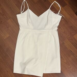 French Connection White Sleeveless Dress